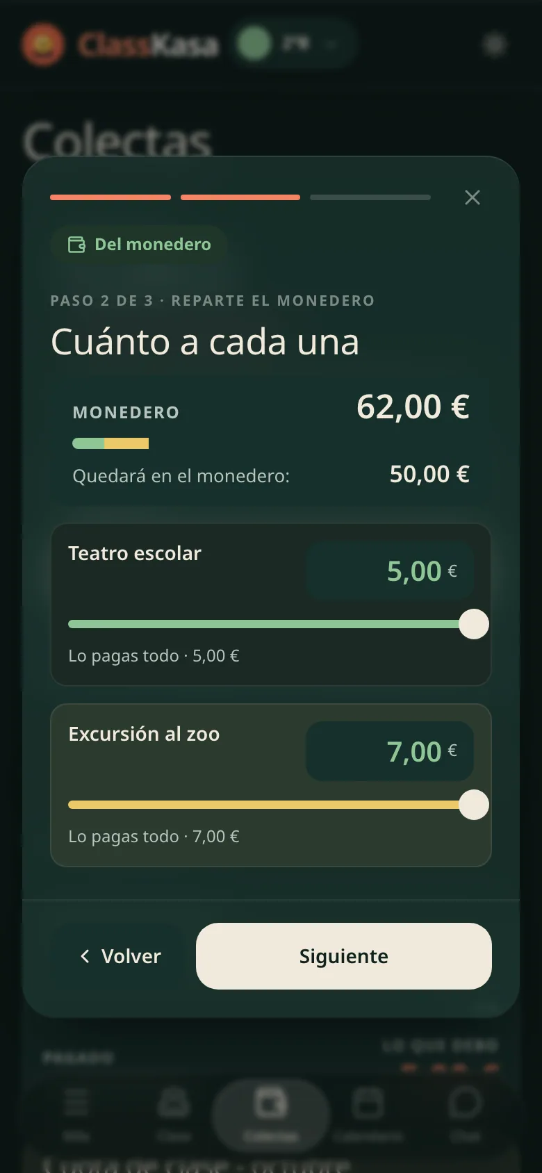 Un pago de más en la cartera de la familia en ClassKasa: cuánto se queda, cuánto va a las próximas colectas